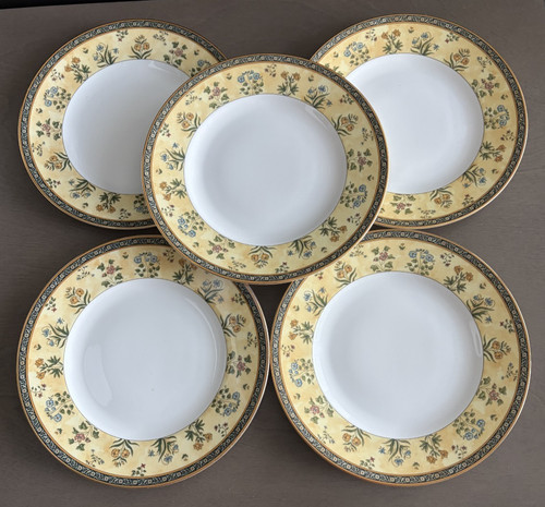 Wedgwood india salad plates - india, 8